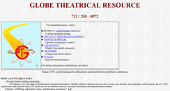 Desktop Screenshot of globetheatricalresource.com